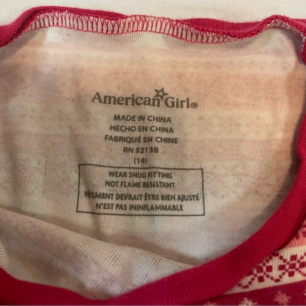 American Girl Pajama Set Girls Size 14‎ AA-845